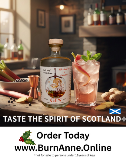 Rhubarb & Ginger Gin by BurnAnne Spirits